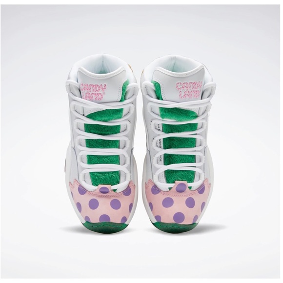 NWT REEBOK MEN'S CANDY LAND QUESTION MID BASKETBALL SHOES SIZE 9 - Picture 5 of 16